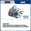 7 IN 1 Mask Painting Spray Respirator Sets 95% Dust Particle Filtration Organic Acid Ammonia Chemicals Proof Resin Work Safe