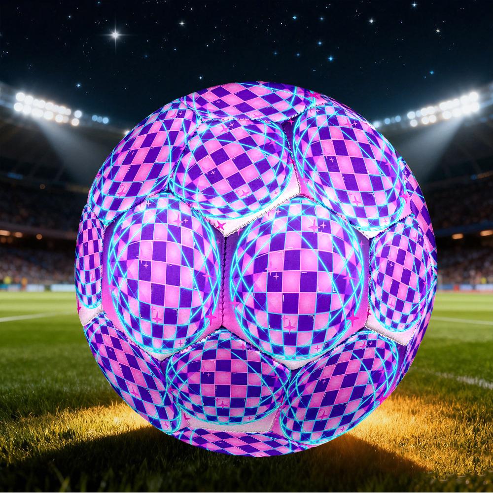 1 ud. Ambiente de Bola de Discoteca Tamaño 5 Balón de Fútbol Partido Profesional Entrenamiento Fútbol Balón para Deportes de Interior y Exterior Ligero Duradero c6532