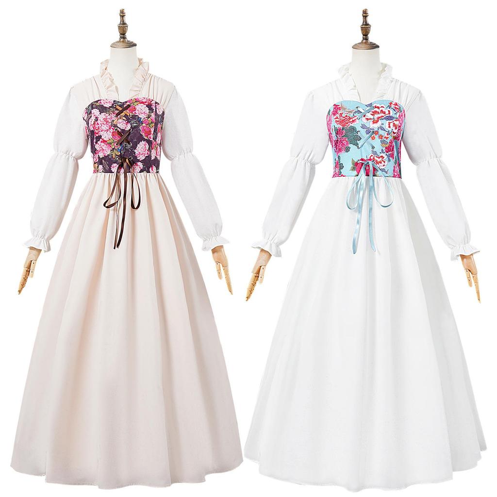 Women's Renaissance Medieval Pirate Fairy Witch Victorian Dress Costume