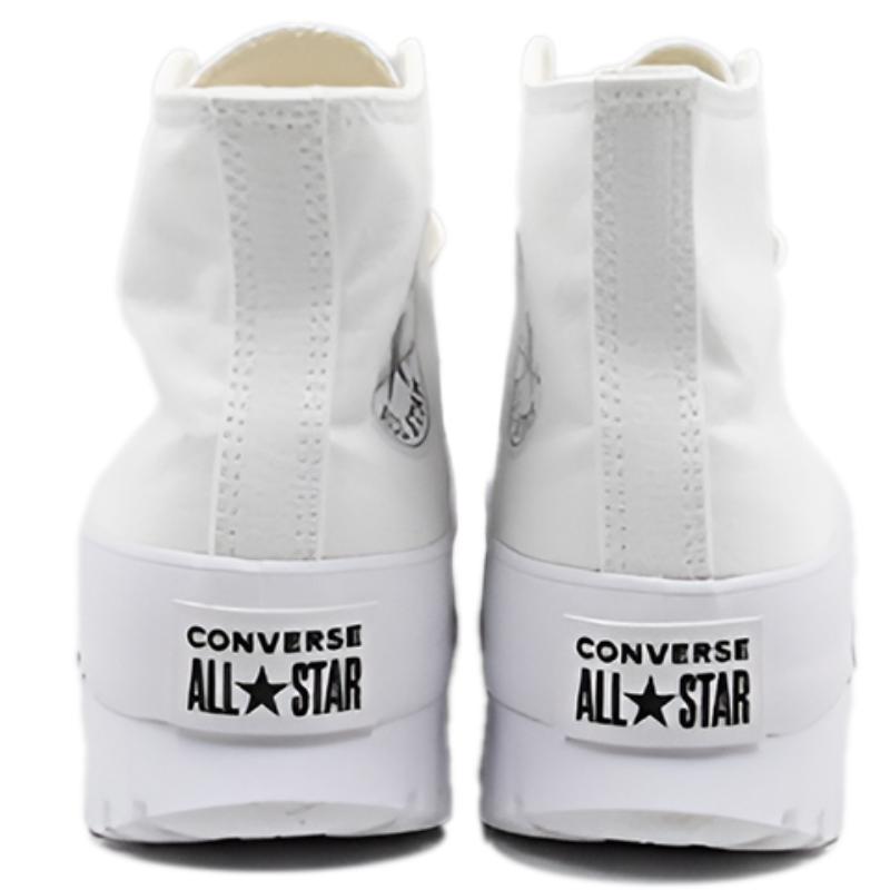 Converse Chuck Taylor All Star Lace-up Round Toe High Top Espadrilles Women's White