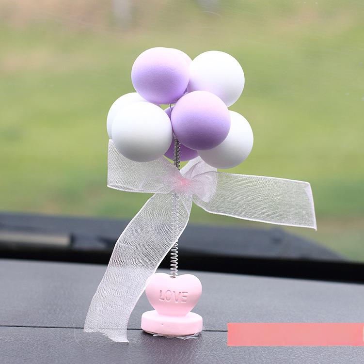 Colorful Macaron Heart Car Ornaments & Cake Accessories