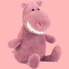 JELLYCAT Grinning Hippo, Big Grin With Big Teeth Dolls Plush Doll Standing Height 36cm