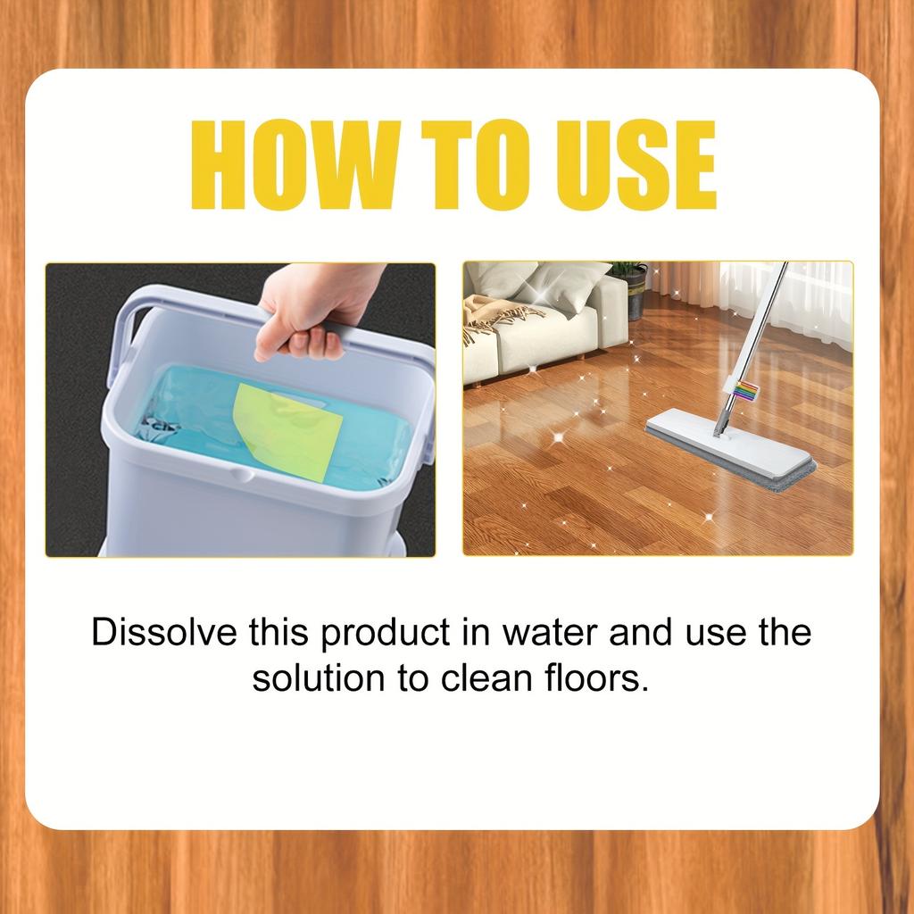 30/60pc Cleaning Sheets for Powerful Decontamination-Suitable for Home Cleaning,Strong Decontamination and Restoring Floor Gloss