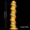 Golden Silicone Oversized Long Thread Masturbation Chrysanthemum Anus Anal Plug for Men and Women  Large Expansion Device for Anal Sex Products
