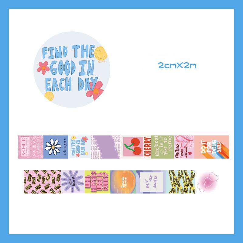 Beautiful Wash Tape Flower Plant Japanese Masking Adhesive Tape Decors Scrap Booking Sticker Label