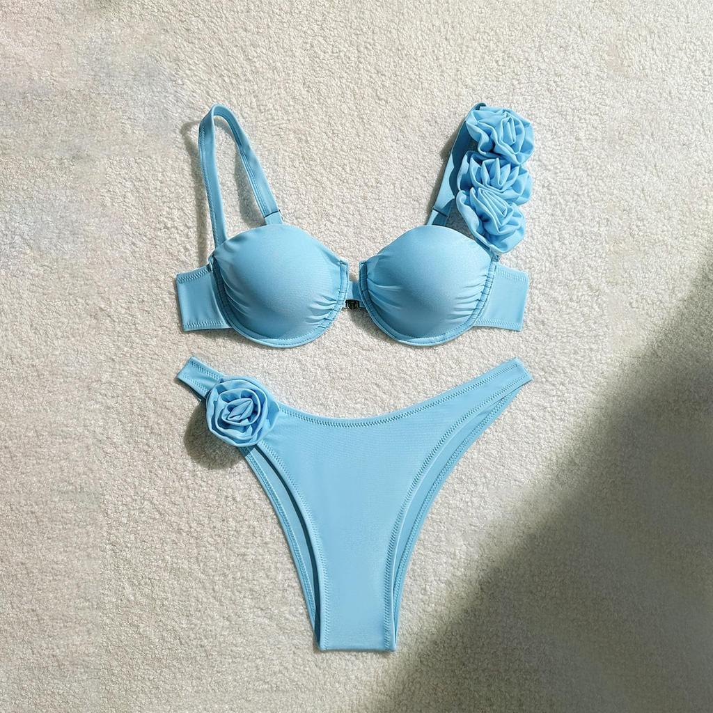 Lässiger zweiteiliger Badeanzug für Damen