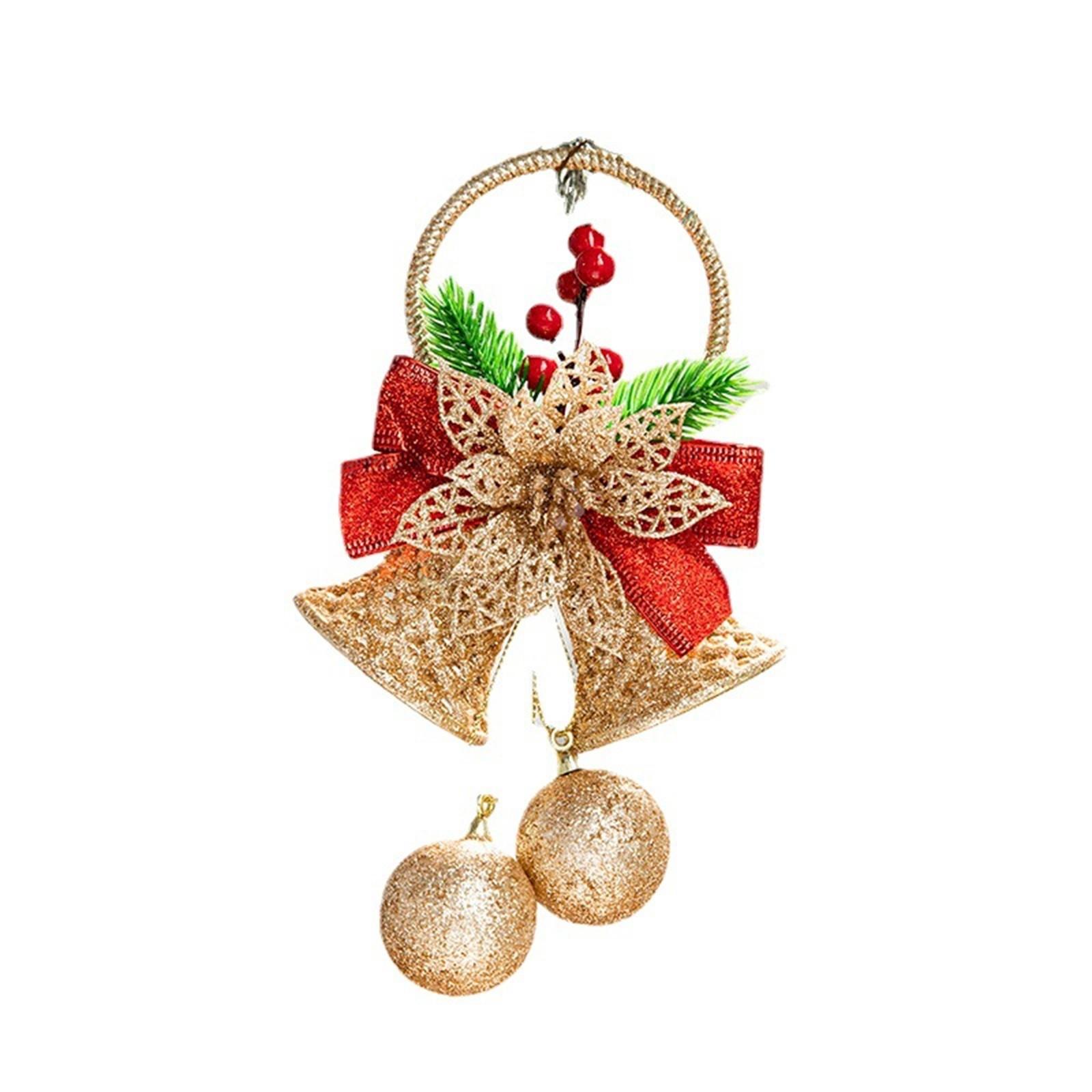 

Рождественская елка, золотая пластиковая подвеска с напылением, рождественские украшения, реквизит, орнамент, рождественский шарм One Size