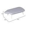 Iris Plaza Ironing Board, Human-Shaped, Silver, 69cm Wide X 36cm Deep X 19cm High, IB-K002 SV