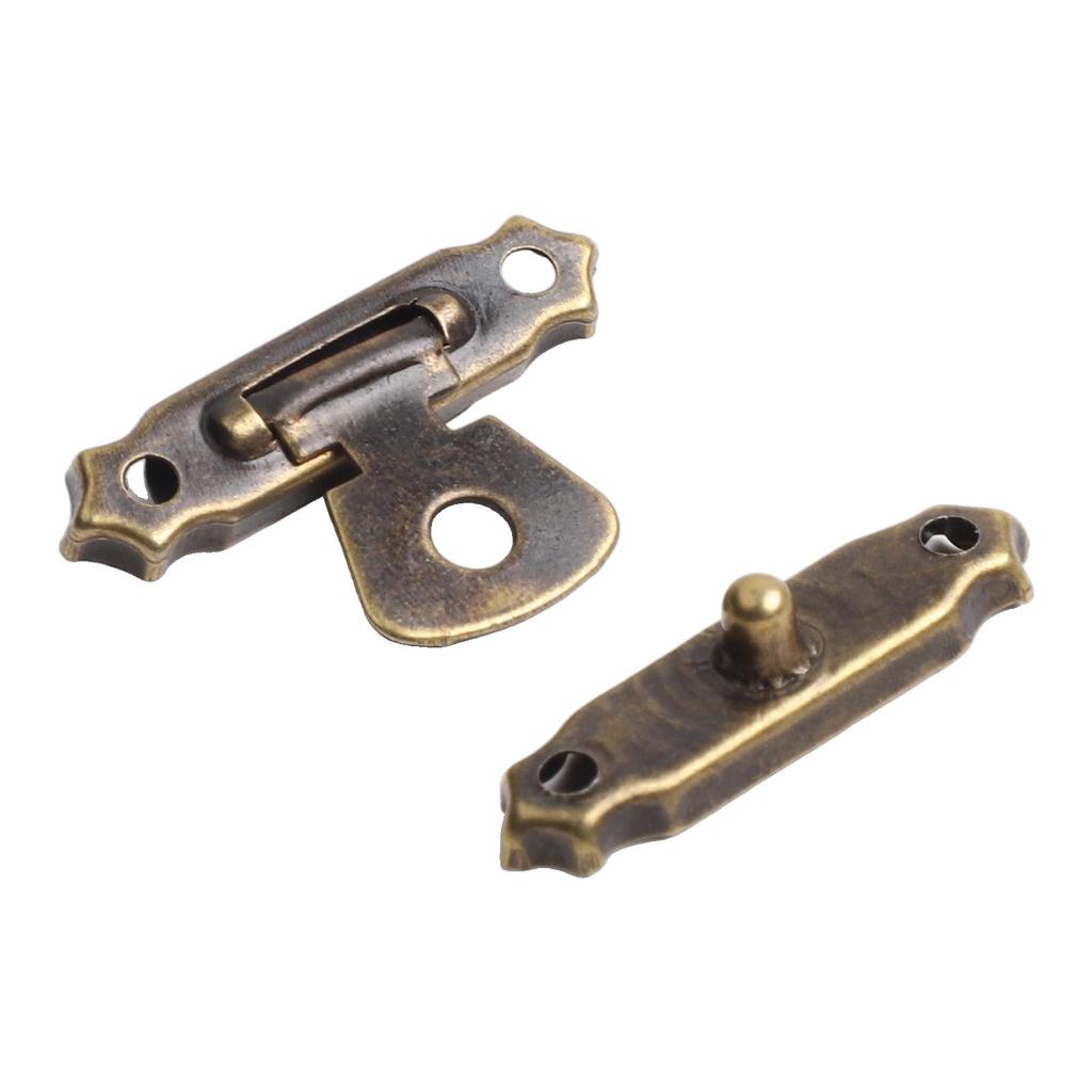 Jewelry Box Buckles Bronze Wooden Box Buckle Drawer Latches Decorative Suitcases Hasp Latch Buckle Clasp Furniture Hardware