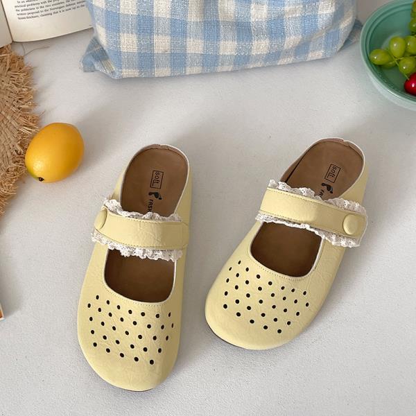 Fashion House Slippers Platform Cover Toe Shoes Slipers Women Slides 2025 Flat Soft Retro Shoes Woman 2025 Slippers Flat Pantofle Platfo