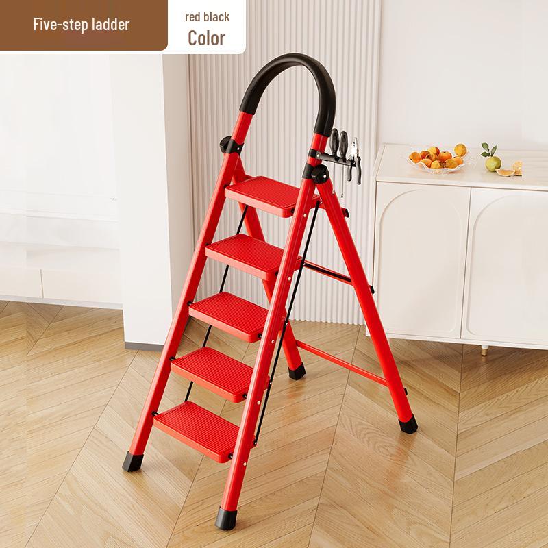 Carbon Steel Telescopic Folding A-Frame Ladder & Clothes Rack