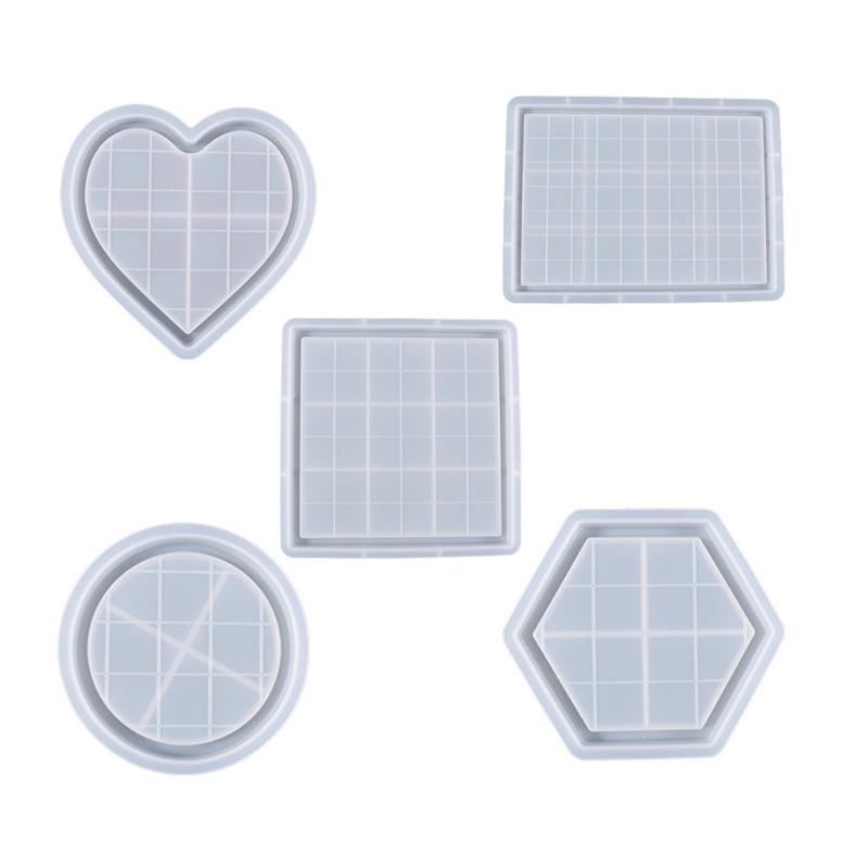 Chess Board Resin Mold Checker Game Board Silicone Mold 3D Chess Pieces Resin Casting Molds for DIY Jewelry Crafts