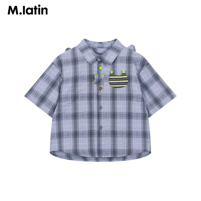 M.Latin Boy's Animal Print Short Sleeve Shirt