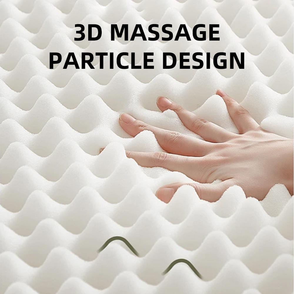 Comfortable breathable seat cushion, U-shaped design wave sponge massage cushion can relieve buttock pressure/coccyx pain