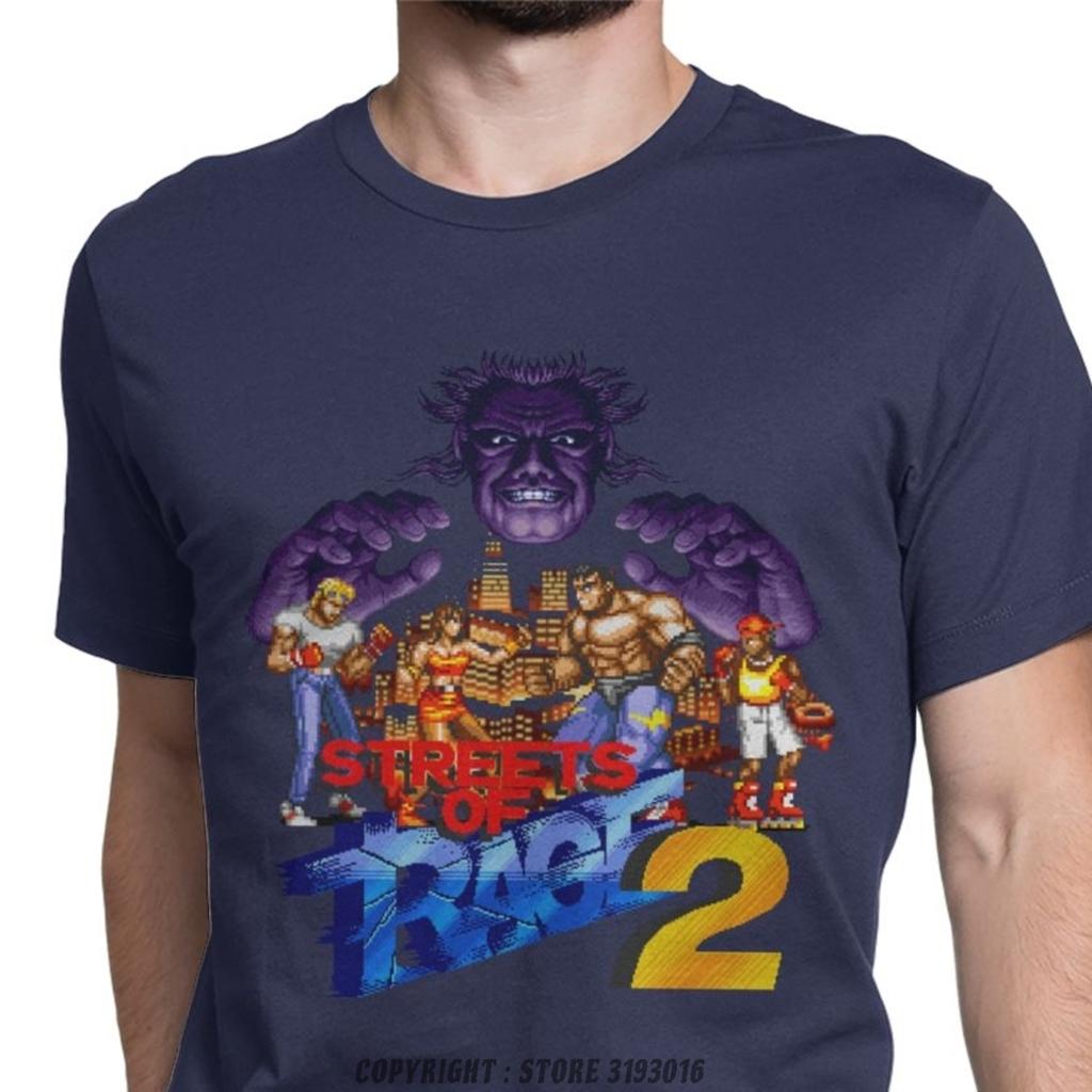 Ležérní Vintage Streets Of Rage Tričko Čistá Bavlna 3D Trička Retro Axel Zlatá Sekyra Blaze Hra Camisas Oblečení Košile