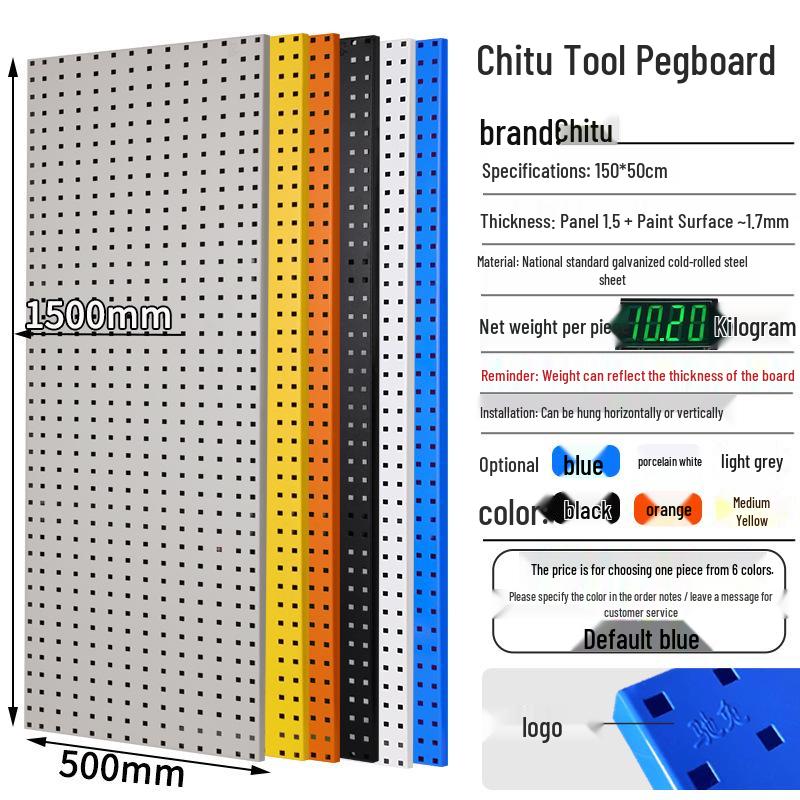 Chitu Perforated Pegboard Hardware Storage Rack with Hooks
