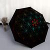 Sacred Geometry Mandala: Spiritual Balance & Harmony DecorUmbrella, Portable 3-Fold Umbrella for Men & Women,Christmas Gift ES71