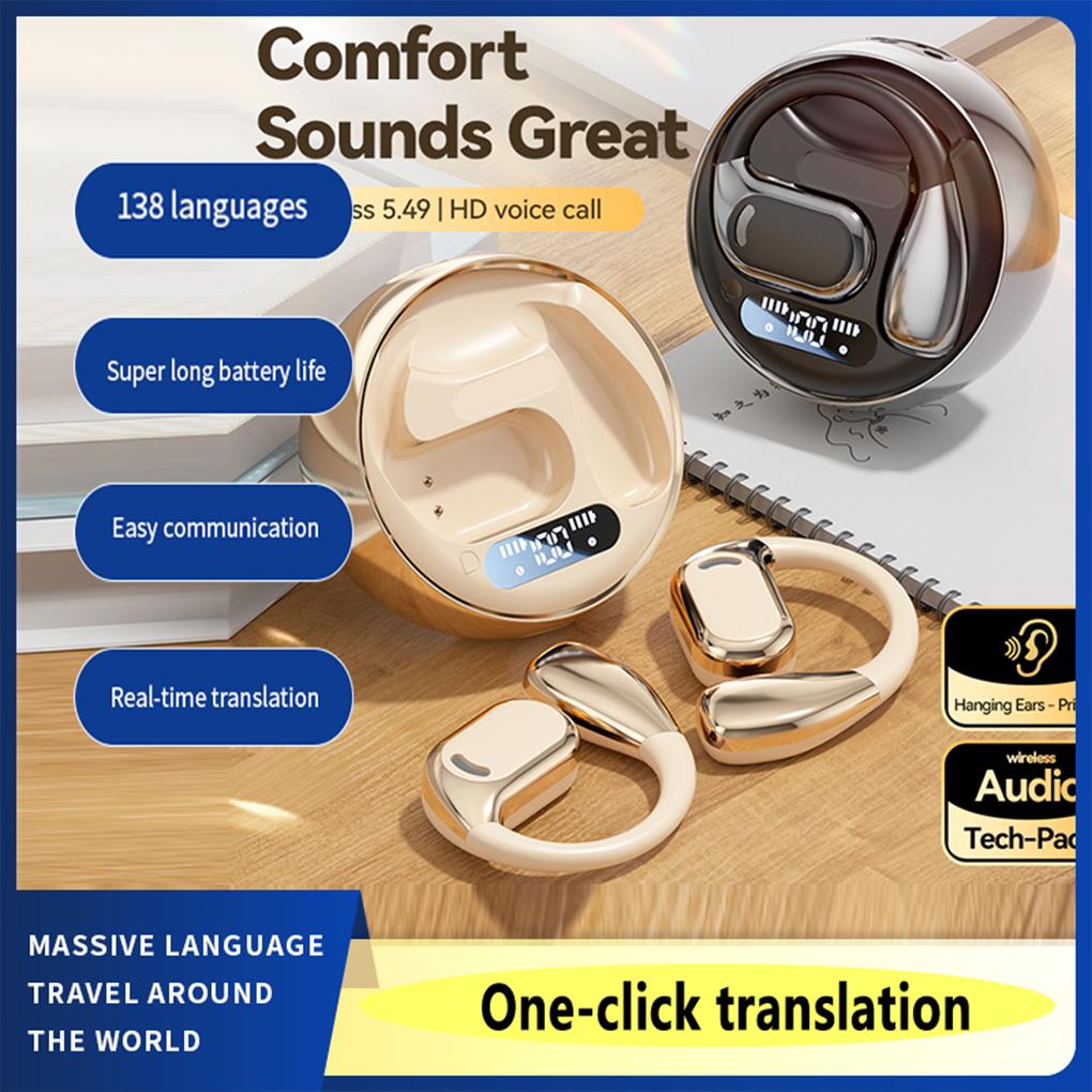 Two-way In 144 Countries Earbuds Communication Powerful Translation Cloud-like Comfortable Earphones For Travel