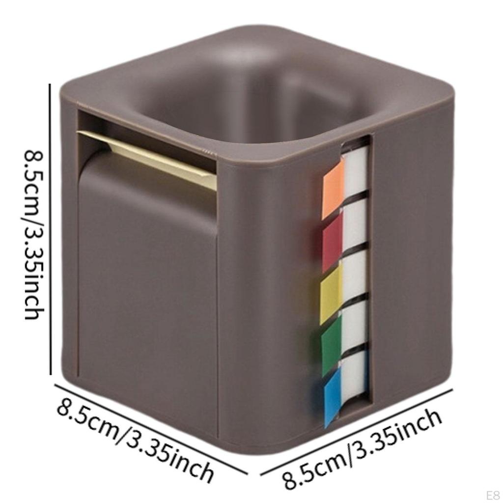 5 In 1 Sticky Note Holder Dispenser Memo Rolls Desktop Storage Index Tabs for Students