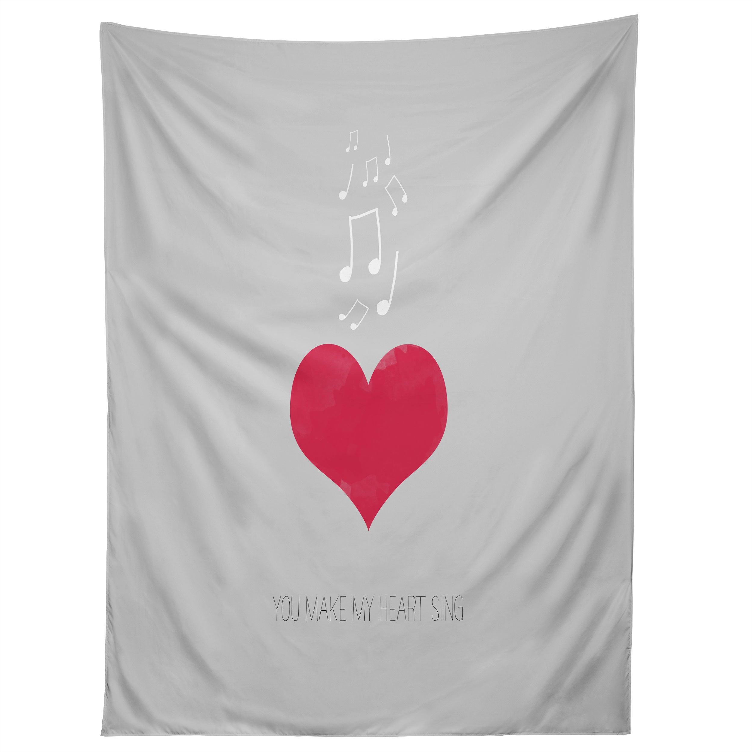 YOU MAKE MY HEART SING tapestry 75x100