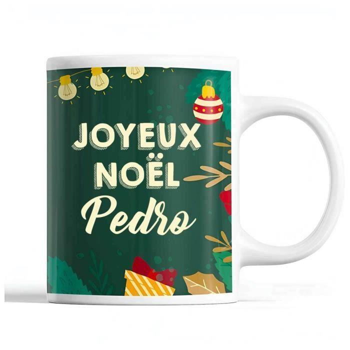 Mug - Noël Pedro - Céramique - Imprimé Recto/Verso - 325 ml - Vert