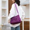 2025 new Oxford cloth women's bag casual multi-layer shoulder messenger bag breathable large capacity small square bag mother bag