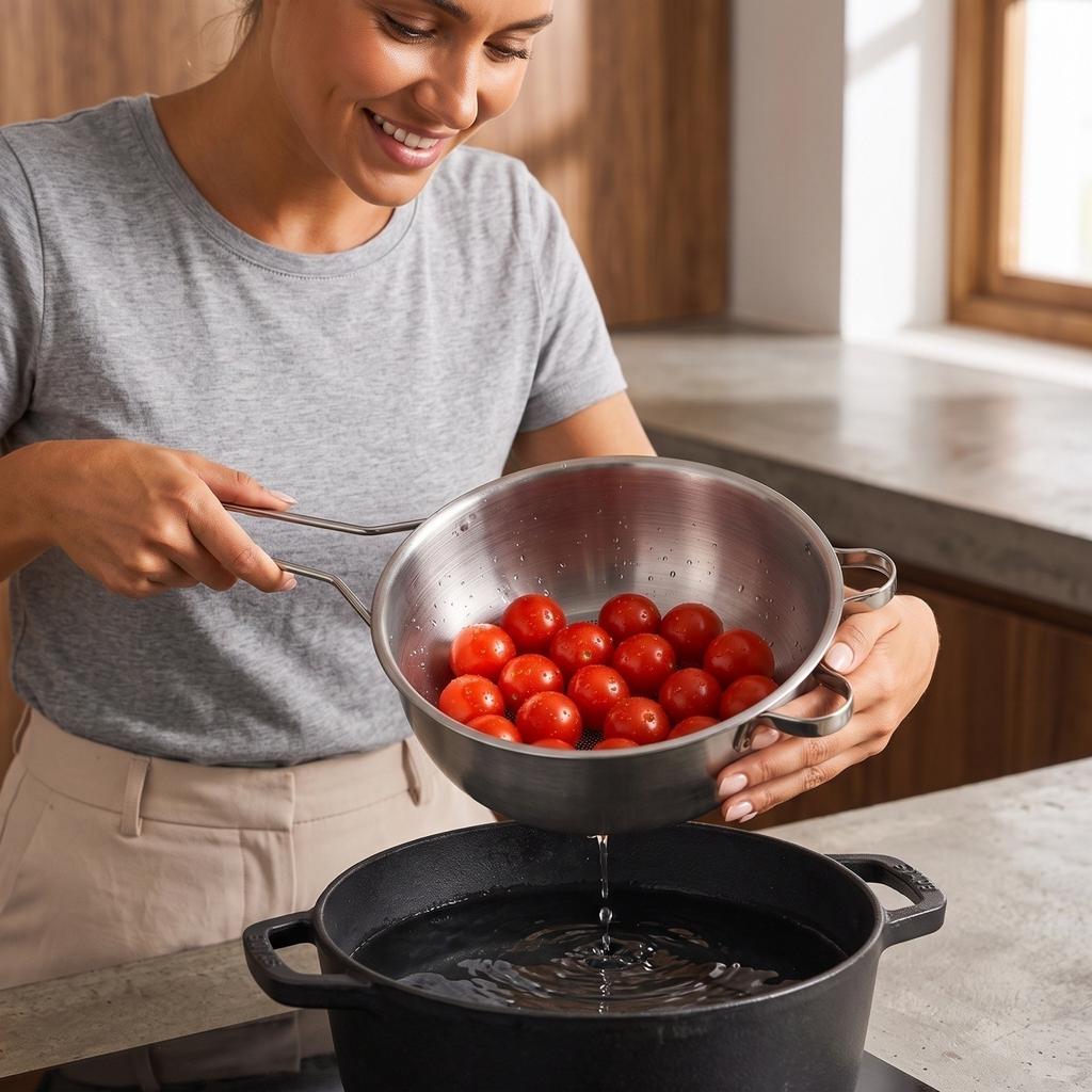 Stainless Fine Mesh Strainer Colander for Kitchen Sieve Pulp Soy Milk Flour Sifting