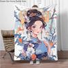 Chinese Ancient Style Girls Flannel Blanket Soft Keep Warm Throw Blanket Blanket For Sofa Bed Office Camping Travelling Gifts