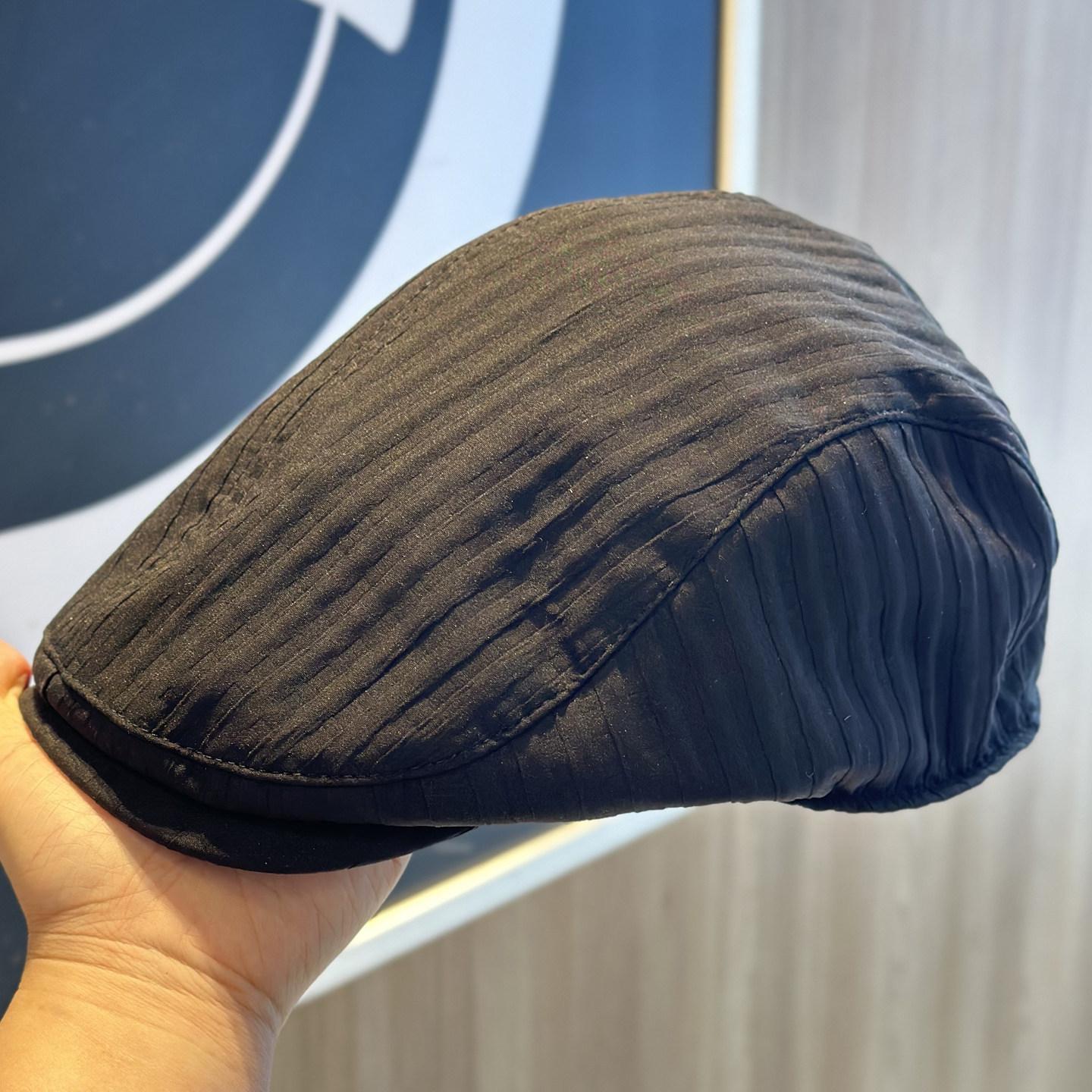 

Vintage Striped Forward Cap Women Spring Summer All-match Painter Hat Female 2026 New 54-58cm чорний