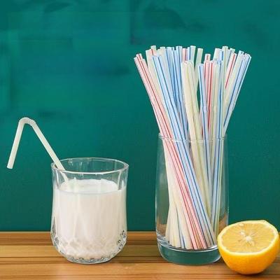 100pcs Disposable Colorful Plastic Straws - Assorted Pastel Colors, for Drinks/Parties/Everyday. Vibrant, Durable Party Supplies