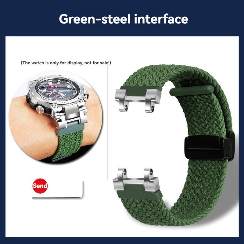 For Casio G-SHOCK 5544 Elasticity nylon Strap MTG-B1000/G1000 Modified fabric Watchband men Bracelet wristband Accessories