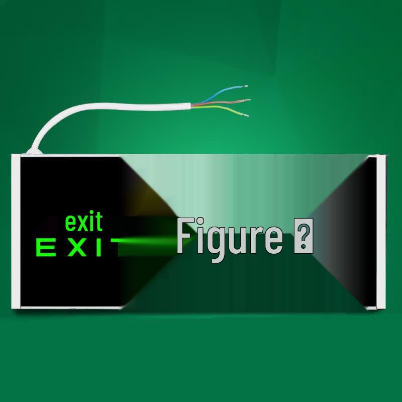 New National Standard Back-Wired Right Evacuation Sign