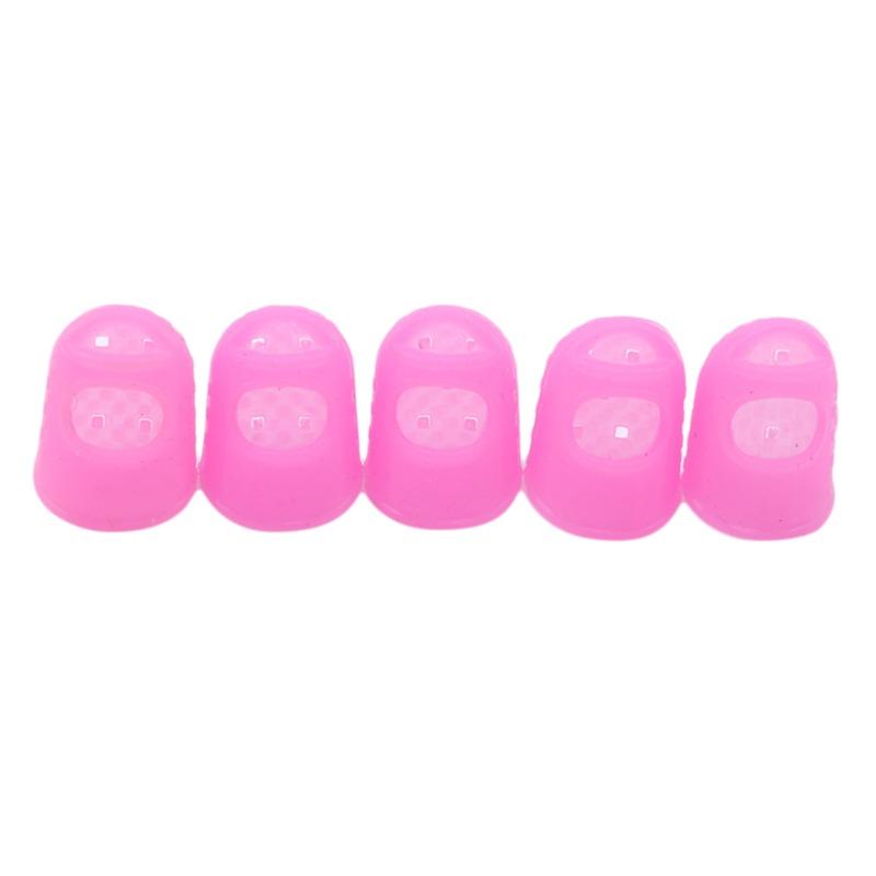 5/10pcs Sewing Thimble Breathable Protective Silicone Finger Thimble Finger Cover Caps Quilting Sewing Needlework Craft NEW