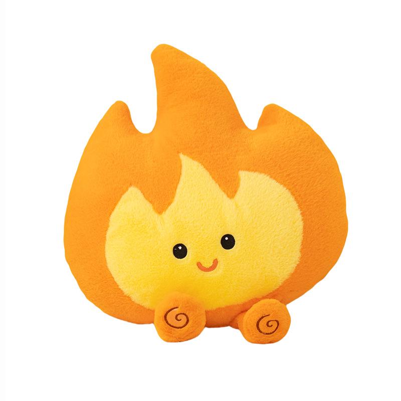 Small Flame Doll Plush Pillow - Creative Home/Office Decor & Nap Pillow