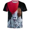 Summer Round Neck 3D Joker Resurrection Night Print Top Fashionable Casual Short Sleeved Men's T-shirts