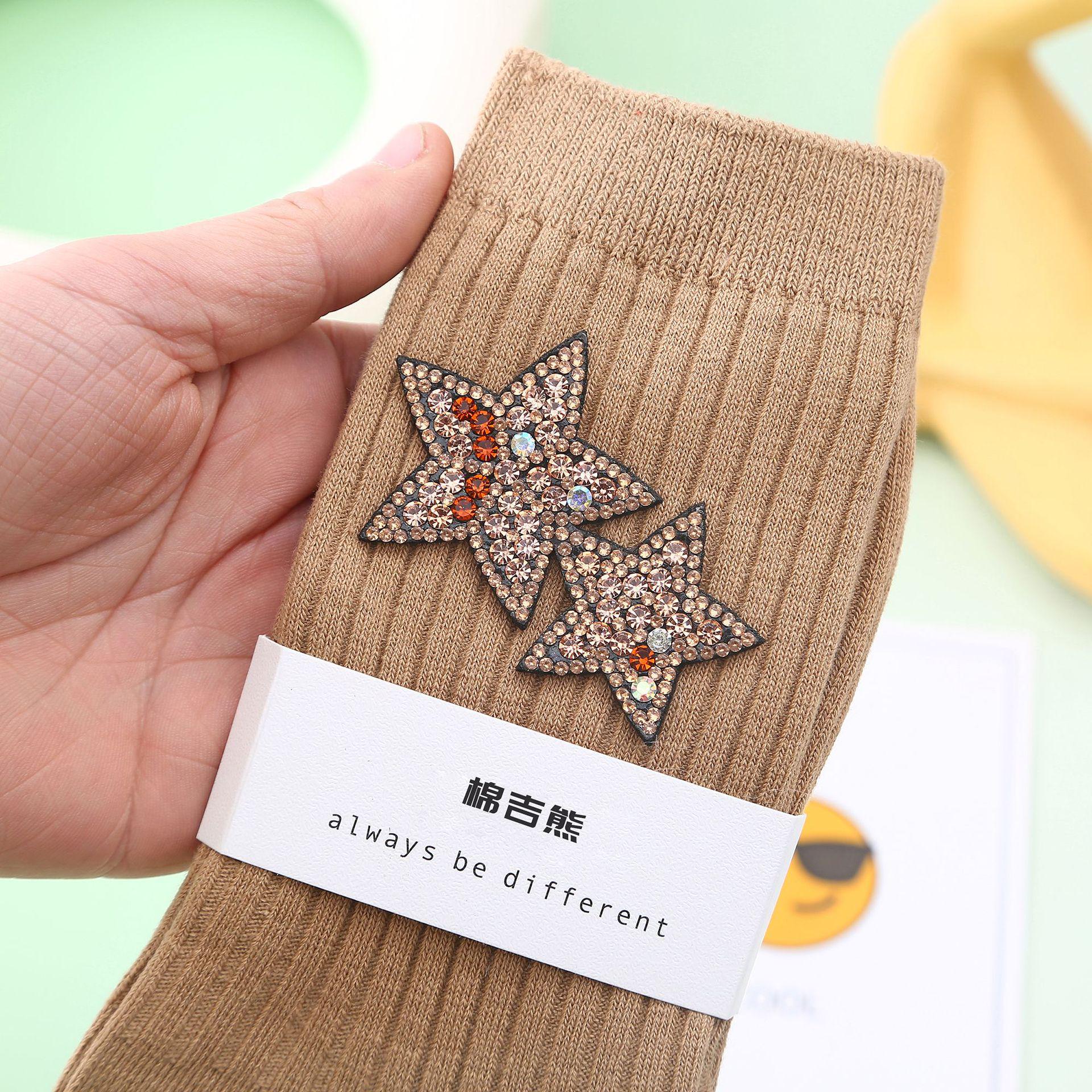 

Корейская мода, модные полусапоги Martin со стразами и блестящими хлопковыми носками для женщин - осенняя коллекция One Size 34-39