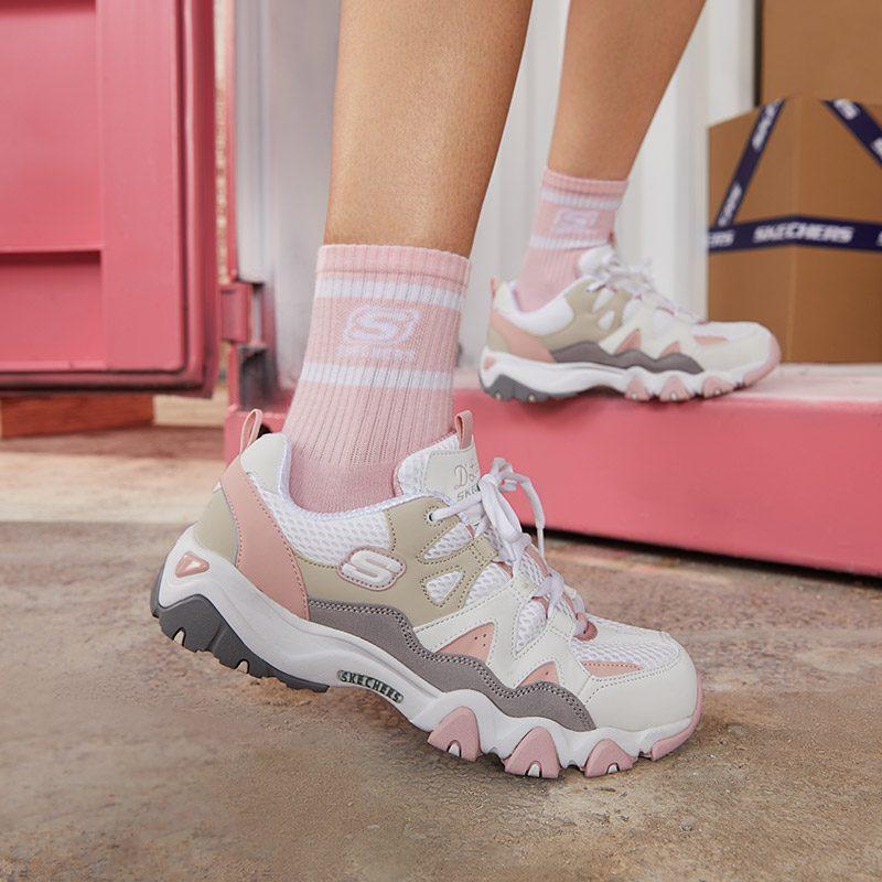 Skechers D'lites 2.0 Shoes White Women's 99999693-WGPK