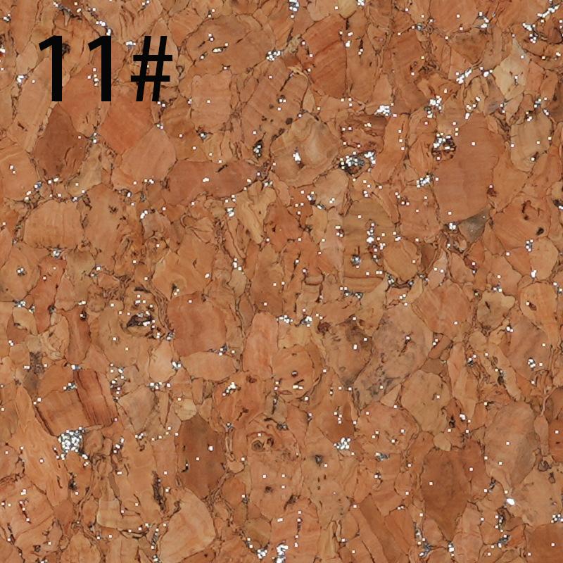 NEW 100cm*138cm Glitter Natural Cork Wood Leather Fabric Printed Colored Bow Craft Bag Shoes Sewing DIY Decor Crafts