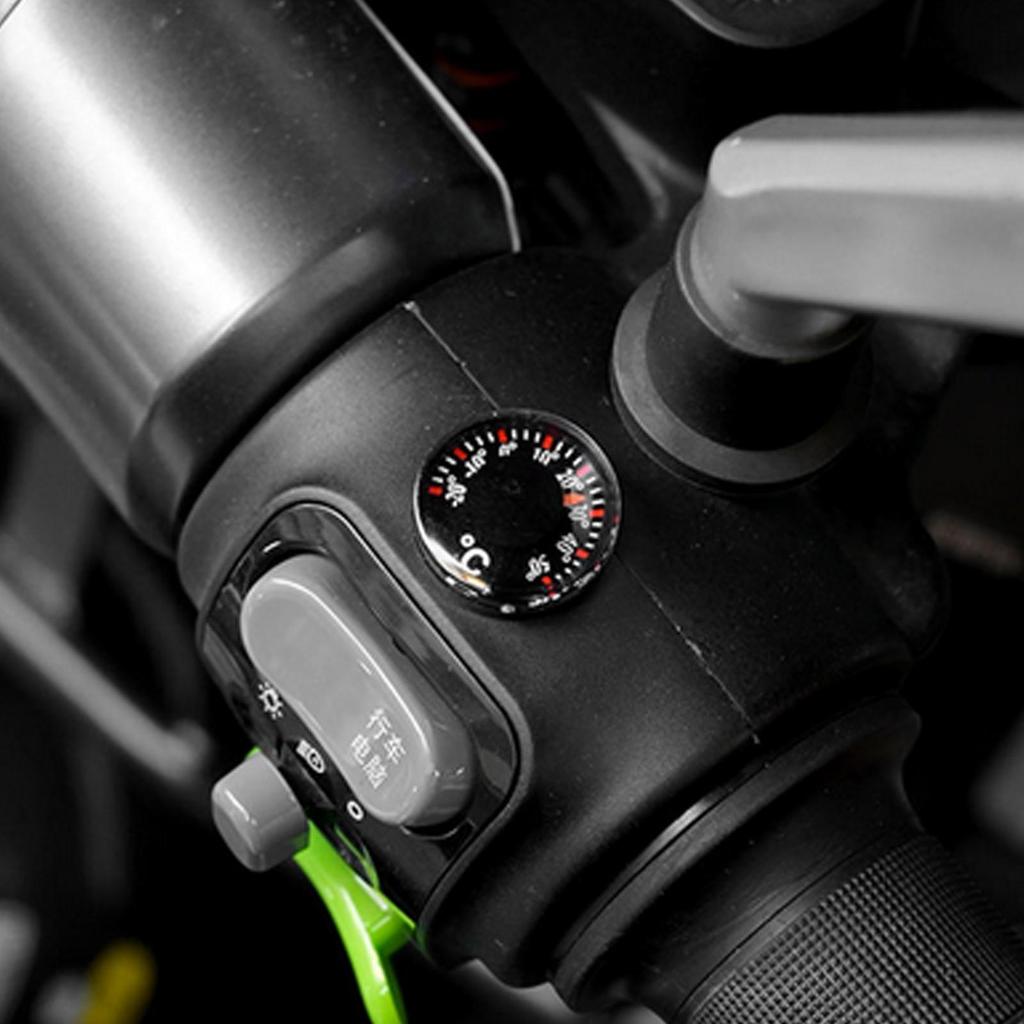 Mini-Thermometer Mechanisch Ohne Batterie 20mm Auto-Temperaturmesser mit doppelseitigem Klebeband