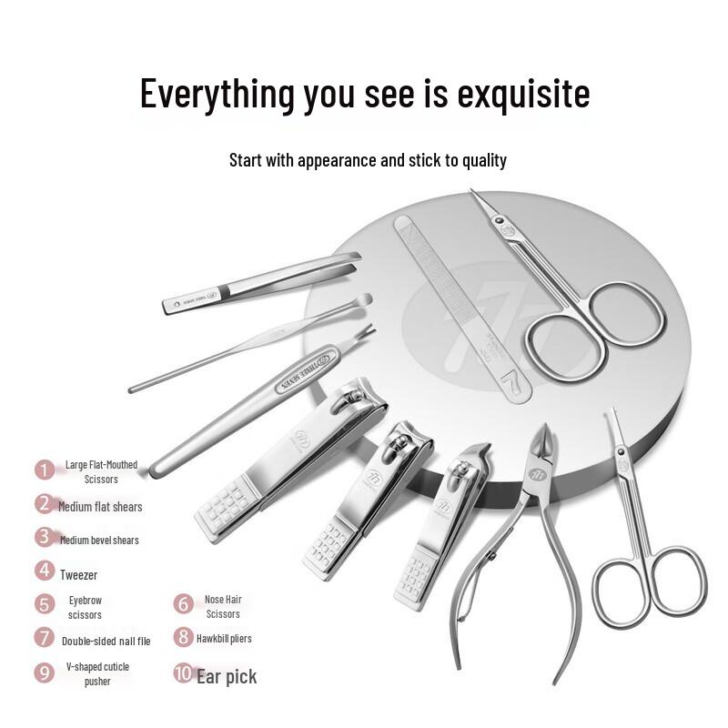 777 Elegant 10-Piece Nail Clipper Set