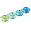Le Creuset Mini-Cocotte Pot Set, Sea Breeze, 4 Pieces (79212105139100)