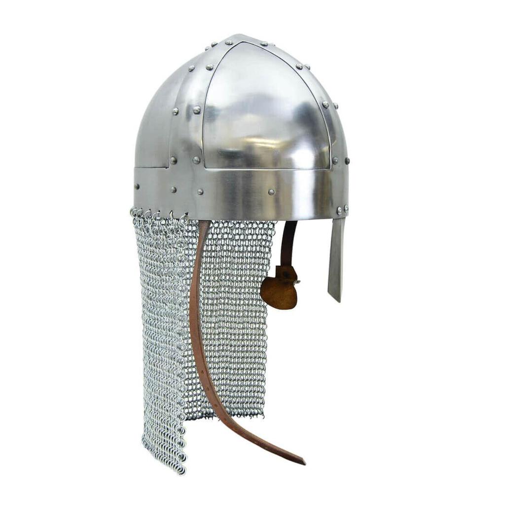Nasal Bar Spangen Helmet with Aventail- 18 Gauge Steel Gift for LARP Reenactment