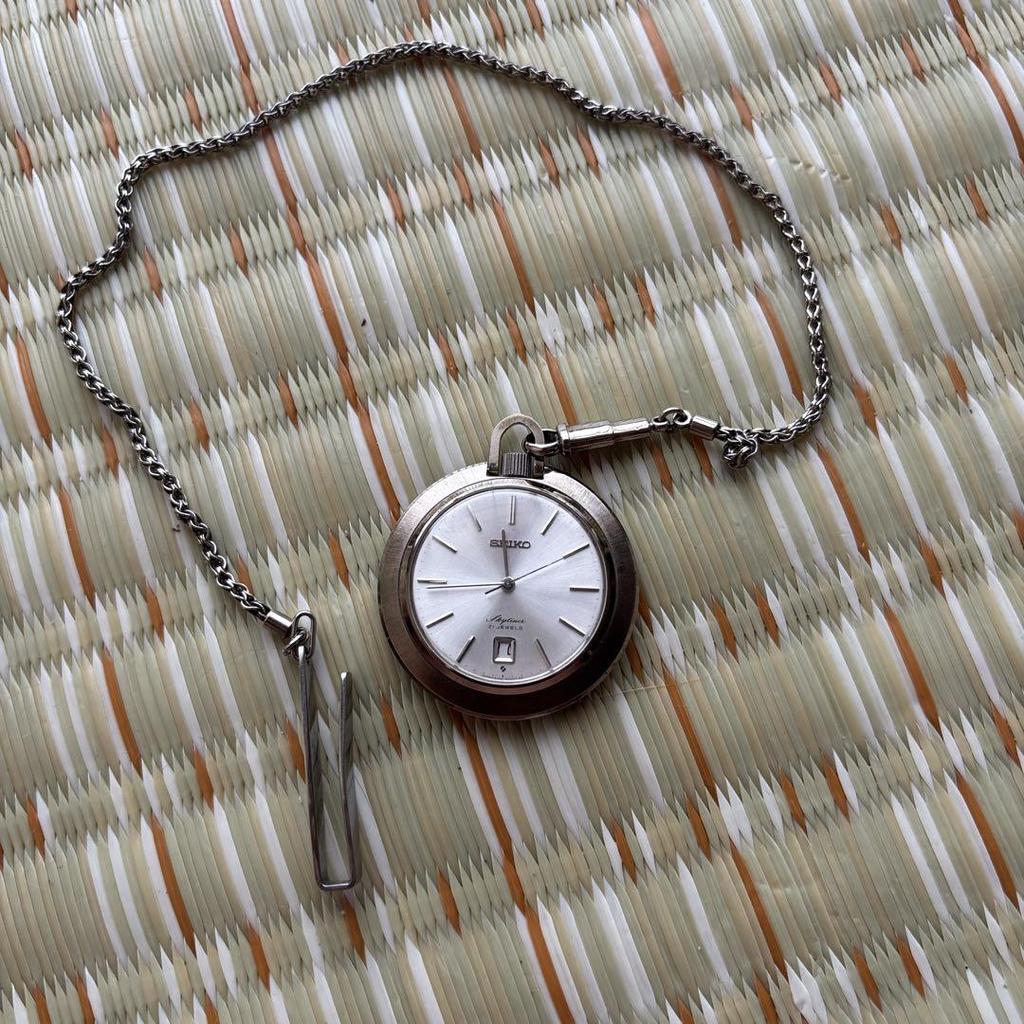 [USED] SEIKO Silver Pocket Watch