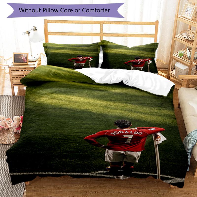 Ronaldo's Devil's Arrival Bedding Set, Breathable Duvet Cover with Pillowcases, Soft Bed Linen for Bedroom Home Decoration, Perfect Festival Birthday
