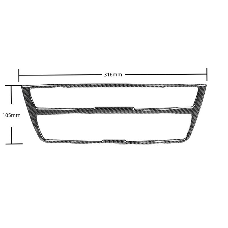 

For BMW 3 Series GT F30 F34 2013-2016 Accessories Carbon Fiber Car Air Conditioning CD Switch Button Trim Frame Cover Stickers