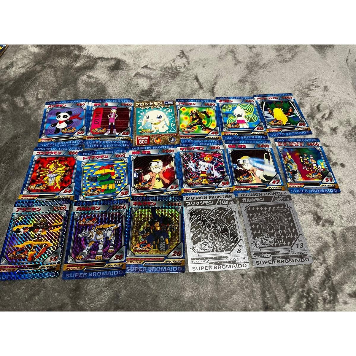 Used Digimon Frontier Carddass bulk sale set