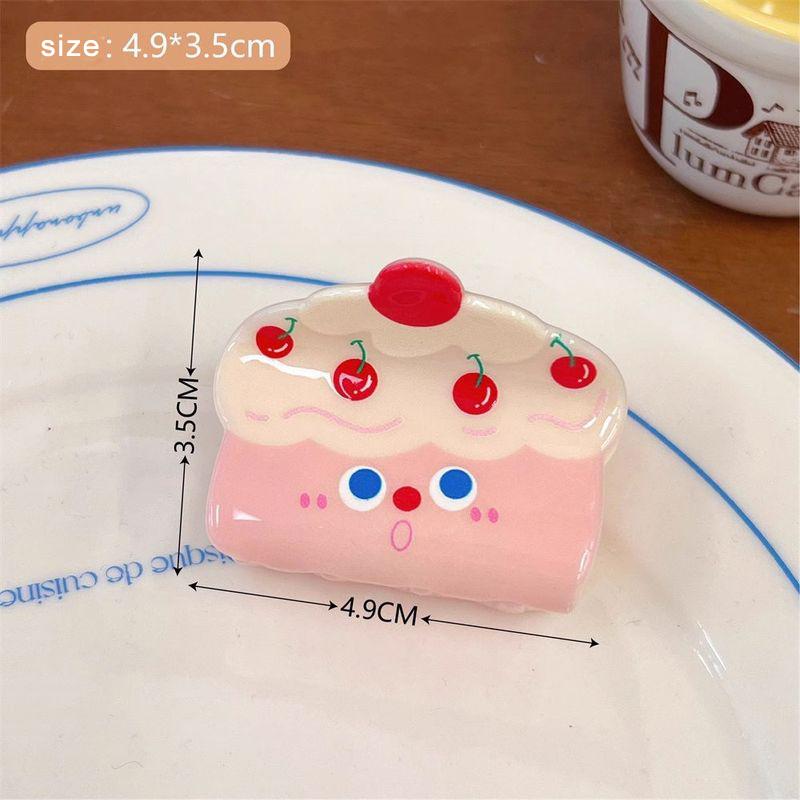 1pc Cute Cartoon Cake with Hair Clip, Sweet Girl, Wind Broken Hair Clip, Small Shark Clip At the Back of the Head, Girl