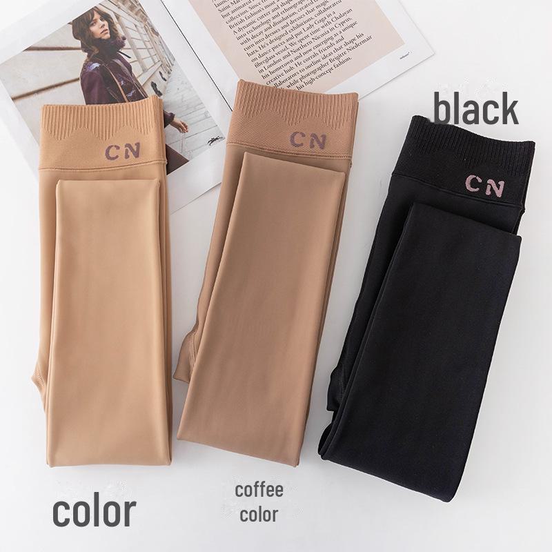 

Прозрачные колготки телесного цвета, тонкие леггинсы телесного цвета для женщин - весна/осень YX203, 200g, Socks чёрный