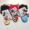Mickey Mouse Cartoon Heat-Resistant Baking Set: Cute 2-Piece with Gloves & Coaster