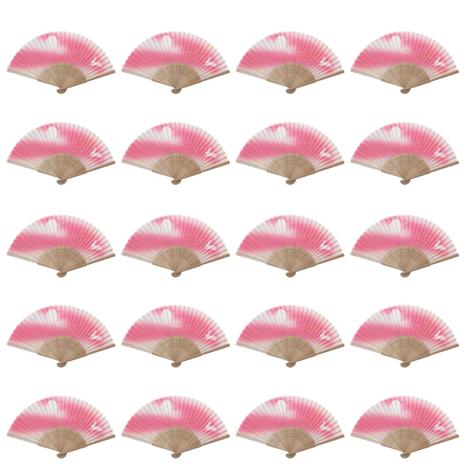 

Castle Enterprise S Премиальные Ручной работы Складные Веера Смотрящий Кролик Набор из 20 Штук Оптом Отличный Японский Сувенир для Иностранцев [Луна (розовый)] - Покупка,